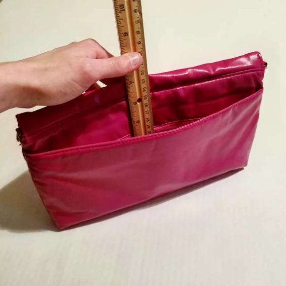 Vintage Pink Leather Envelope Clutch - Picture 6 of 6